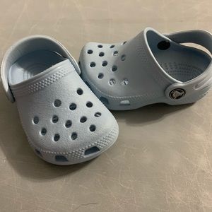 Baby blue Crocs toddler 2-3 brand new